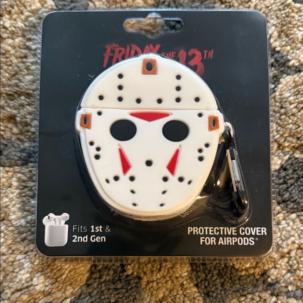 Bioworld Friday the 13th AirPods Cover - White and Red